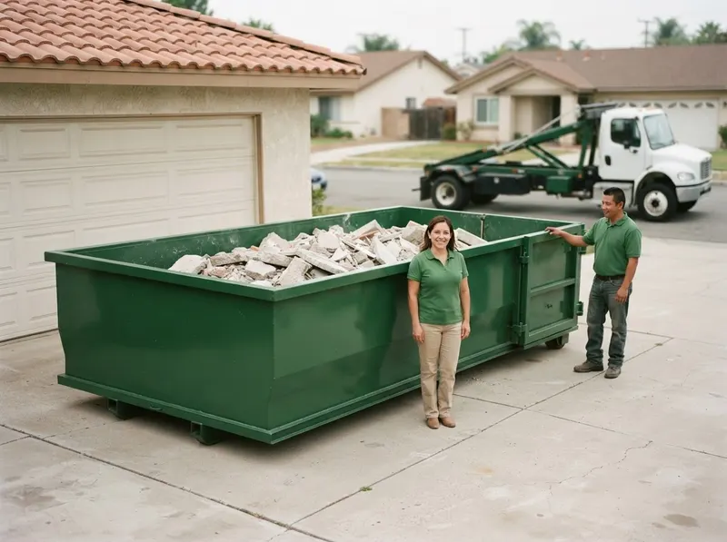 Clean Concrete and Inert Masonry Dumpster in Los Angeles, CA